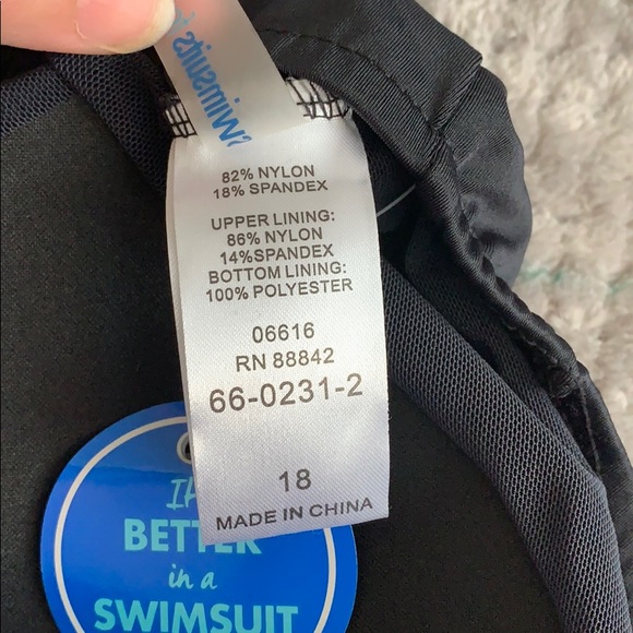 SwimSuits For All Black Flow tankini - Picture 6 of 6